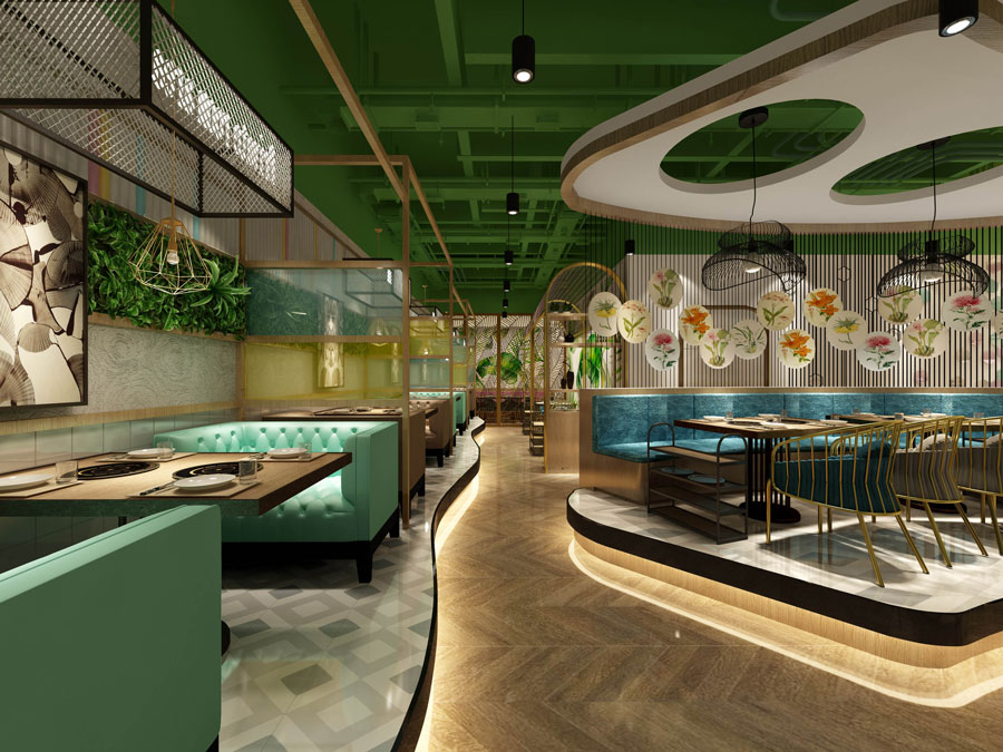 火锅店大厅设计效果图