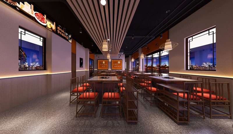 阿坝火锅店装修效果图
