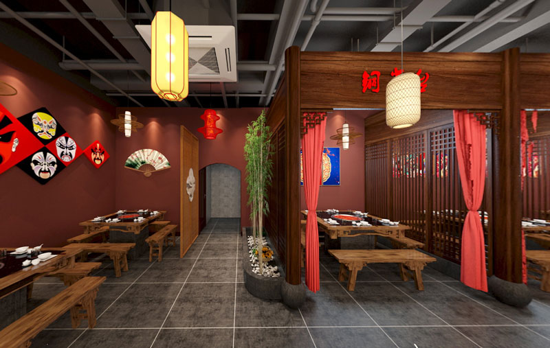 主题火锅店装修效果图