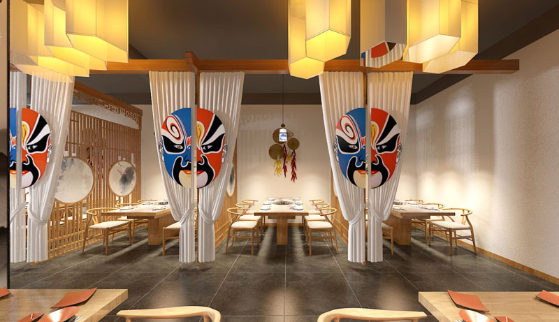 火锅店装修效果图