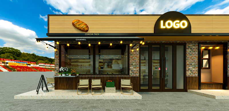 餐饮门头设计图