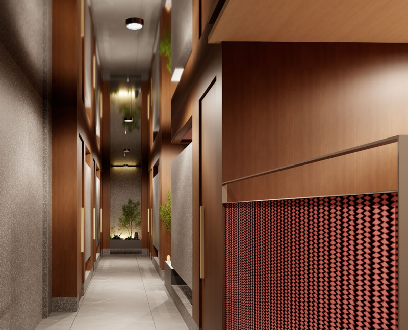 火锅店设计图过道