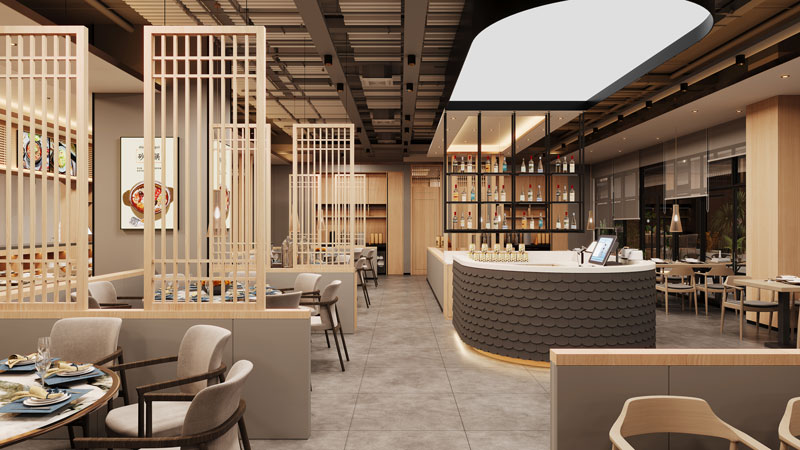 中餐厅大厅设计图2